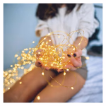 EMOS LED nano lánc napelemmel, réz, 12 m, kültéri és beltéri, meleg fehér, időzítő thumbnail 5