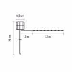 EMOS LED nano lánc napelemmel, réz, 12 m, kültéri és beltéri, meleg fehér, időzítő thumbnail 4