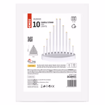 LED gyertyatartó, fehér, 24,5 cm, 3x AA, beltéri, meleg fehér, időzítő thumbnail 2