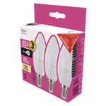 EMOS LED izzó Classic gyertya / E14 / 5 W (40 W) / 470 lm / meleg fehér. 3db/doboz