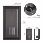 Kerti fali lámpa MALVA, 13 x 12 x 25 cm, 1 x E27, 15 W thumbnail 2