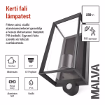 Kerti fali lámpa MALVA szürkületérzékelővel, 13 x 12 x 28 cm, 1 x E27, 15 W thumbnail 5