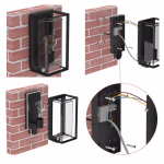 Kerti fali lámpa MALVA szürkületérzékelővel, 13 x 12 x 28 cm, 1 x E27, 15 W thumbnail 7