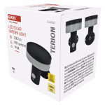 LED napelemes kerti fali lámpa TERION szürkületérzékelővel, 12,5 x 14,7 x 14,2 cm thumbnail 5