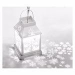 LED karácsonyi girland – fehér lámpák hópelyhekkel, hideg fehér thumbnail 6