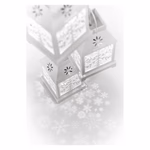 LED karácsonyi girland – fehér lámpák hópelyhekkel, hideg fehér thumbnail 7