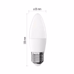 EMOS LED izzó Classic gyertya / E27 / 2,5 W (32 W) / 350 lm / Meleg fehér thumbnail 3