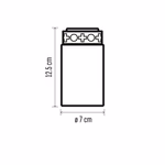 LED temetői mécses, piros, 2xC elem, kültéri és beltéri, meleg fehér, időzítő thumbnail 5