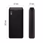 EMOS Powerbank 20.000 mAh, 10 W, fekete, Li-Po 3,7 V +Type-C kábel thumbnail 2