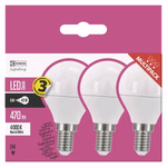 EMOS LED izzó Classic Mini Globe / E14 / 5 W (40 W) / 470 lm / természetes fehér. 3db/doboz thumbnail 4