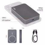 EMOS Powerbank WI 1046, 10 000 mAh, 20 W+Wireless, szürke thumbnail 4