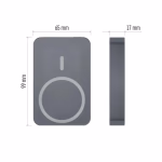 EMOS Powerbank WI 1046, 10 000 mAh, 20 W+Wireless, szürke thumbnail 3