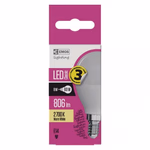 EMOS LED izzó Classic Mini Globe / E14 / 7,3 W (60 W) / 806 lm / meleg fehér thumbnail 3