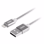 GND Lightning / USB kábel 1 méter, fonott - titán szín
Adat- és tápkábel MFI-tanúsítvánnyal Apple-hez, 1 méter hosszú, titán színű thumbnail 2