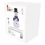 LED összeszerelhető hóember, 60 cm, beltéri, hideg fehér thumbnail 3