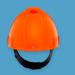 3M™ G3000CUV-OR csatos, ventilált narancssárga védősisak műanyag izzadságszívó betéttel - narancssárga thumbnail 2