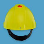 3M™ G3000CUV-GB csatos, ventilált citromsárga védősisak műanyag izzadságszívó betéttel - citromsárga NEON GREEN thumbnail 2