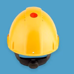 3M™ G3000NUV-GU racsnis, ventilált sárga védősisak műanyag izzadságszívó betéttel - sárga thumbnail 2
