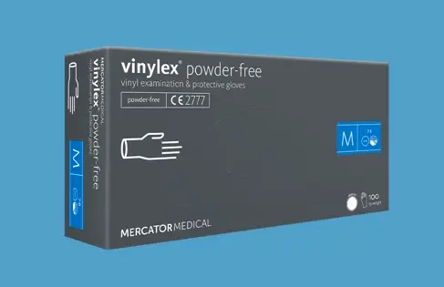 Mercator vinylex univerzális vinil vizsgálókesztyű - púdermentes - áttetsző - vinyl - S 100 db - Image 1 of 3