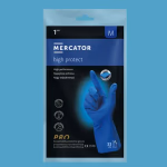 Mercator high protect vastag vegyszerálló kesztyű - púdermentes - kék - nitril - XXL