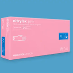 Mercator Nitrylex pink 100-as nitril kesztyű M méret thumbnail 1