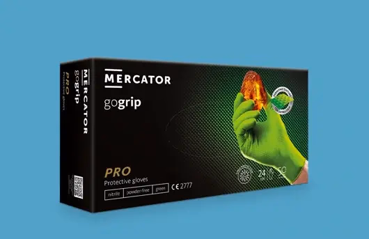 Mercator gogrip prémium munkavédelmi kesztyű - púdermentes - zöld - nitril - XL 50 db - Image 1 of 3