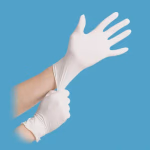 Maxter orvosi vizsgálókesztyű (5,5 g) - enyhén púderezett - fehér - latex - M thumbnail 2