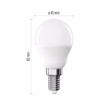 EMOS LED izzó Classic Mini Globe / E14 / 2,5 W (32 W) / 350 lm / Meleg fehér thumbnail 3