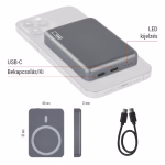 EMOS Powerbank WI 522, 5 000 mAh, 20 W+Wireless, szürke thumbnail 4