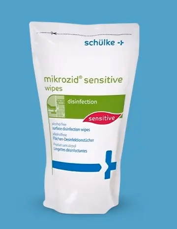 Schülke mikrozid sensitive wipes Jumbo fertőtlenítő kendő utántöltő 200 lap - Image 1 of 1