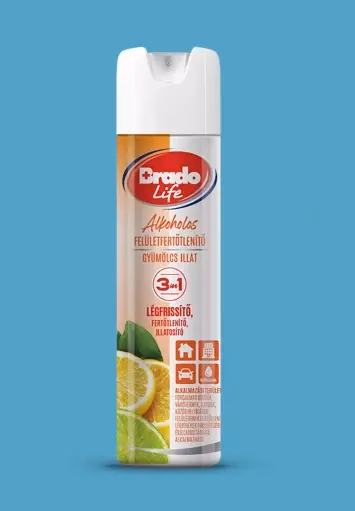 BradoLife felületfertőtlenítő és légfrissítő - gyümölcs 300 ml - Image 1 of 1