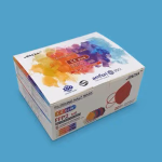 Jiada FFP2 piros maszk, 20 db, hőnyomott, CE0370 thumbnail 1
