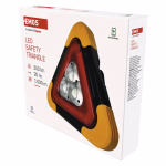 EMOS LED figyelmeztető háromszög, tölthető, COB LED + piros LED thumbnail 2
