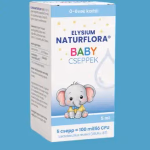 Elysium Naturflora Baby cseppek étrend-kiegészítő szuszpenzió 100 millió CFU Lactobacillus reuteri (UBLRu-87) spórával thumbnail 2