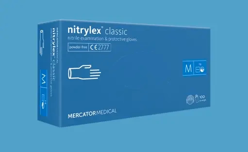 Mercator nitrylex classic orvosi kesztyű - púdermentes - kék - nitril - XS - Image 1 of 3