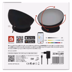 GoSmart LED hangulatlámpa, fekete, meleg fehér–hideg fehér/ RGB, WiFi thumbnail 4