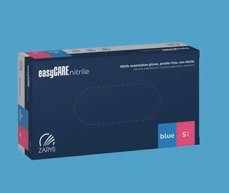 easyCARE orvosi púdermentes kesztyű - kék - nitril - XL - Image 1 of 2