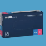 easyCARE orvosi púdermentes kesztyű - kék - nitril - XL