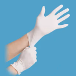 Maxter orvosi vizsgálókesztyű (5,5 g) - enyhén púderezett - fehér - latex - S thumbnail 2