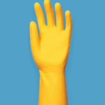 Mercator ideall yellow háztartási gumikesztyű - púdermentes - sárga - latex - S