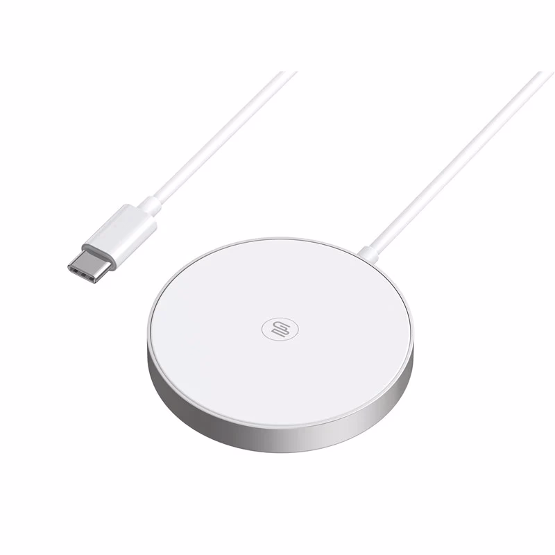 Vezeték nélküli töltő GoGEN MagSafe, Qi2, 15W fehér/ezüst - Image 1 of 2