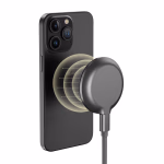Vezeték nélküli töltő GoGEN MagSafe, Qi2, 15W fekete/szürke thumbnail 3