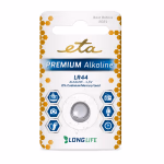 Lúgos elem ETA PREMIUM ALKALINE LR44, 1db