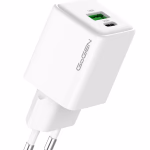 Hálózati töltő GoGEN ACHPDQ230, 1x USB-C PD 30W + 1x USB-A 18W fehér thumbnail 2