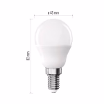 EMOS LED izzó Classic Mini Globe / E14 / 2,5 W (32 W) / 350 lm / Meleg fehér thumbnail 3