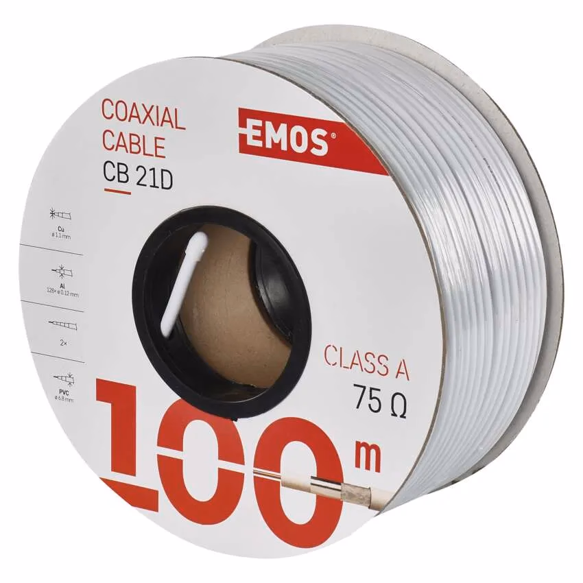 EMOS Koax kábel CB21D 100m - Image 1 of 2