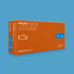 Mercator nitrylex high risk vizsgálókesztyű - púdermentes - narancs - nitril - XL