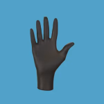 Mercator nitrylex black orvosi kesztyű - púdermentes - fekete - nitril - L thumbnail 2