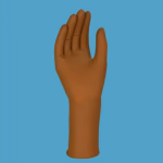 Mercator dermagel orthopedic szakadásálló steril sebészeti kesztyű - púdermentes - barna - latex - 9 thumbnail 3