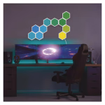 GoSmart LED-es lámpatest Hexagon, 3 rész, 5,4 W, RGBIC dimmelhető, WiFi thumbnail 4